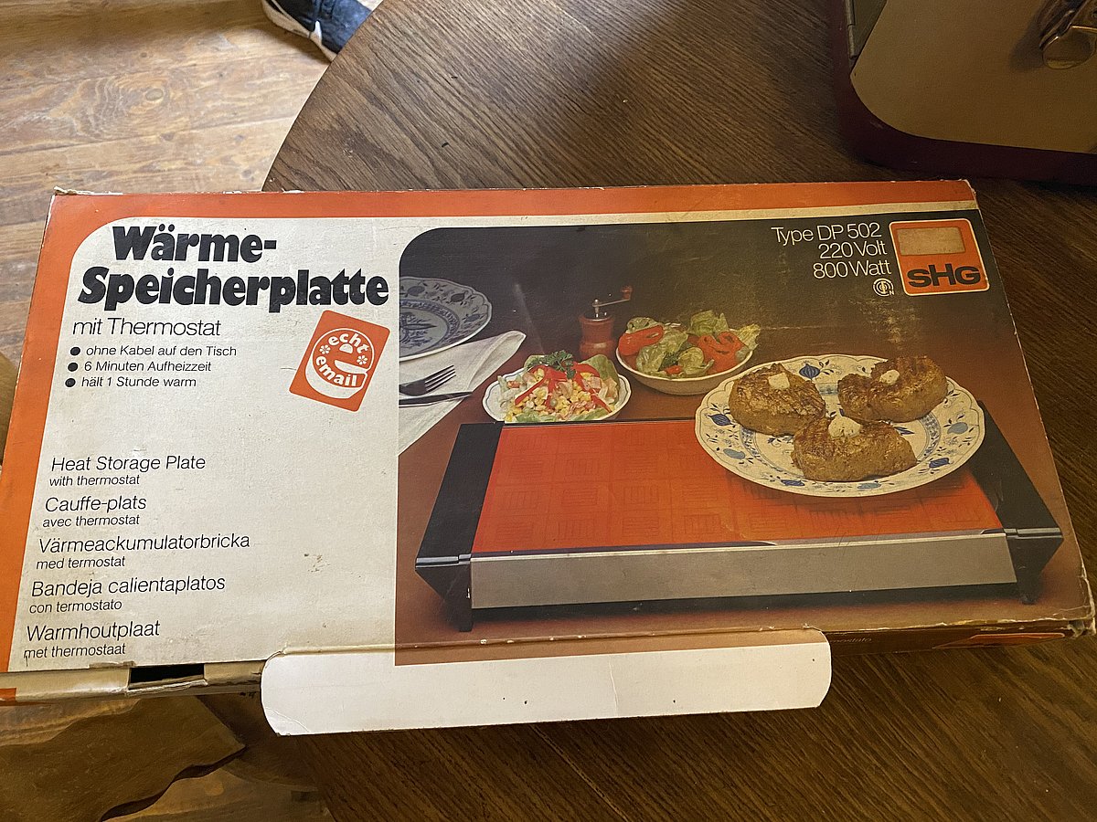 Wärme-Speicherplatte mit Thermostat